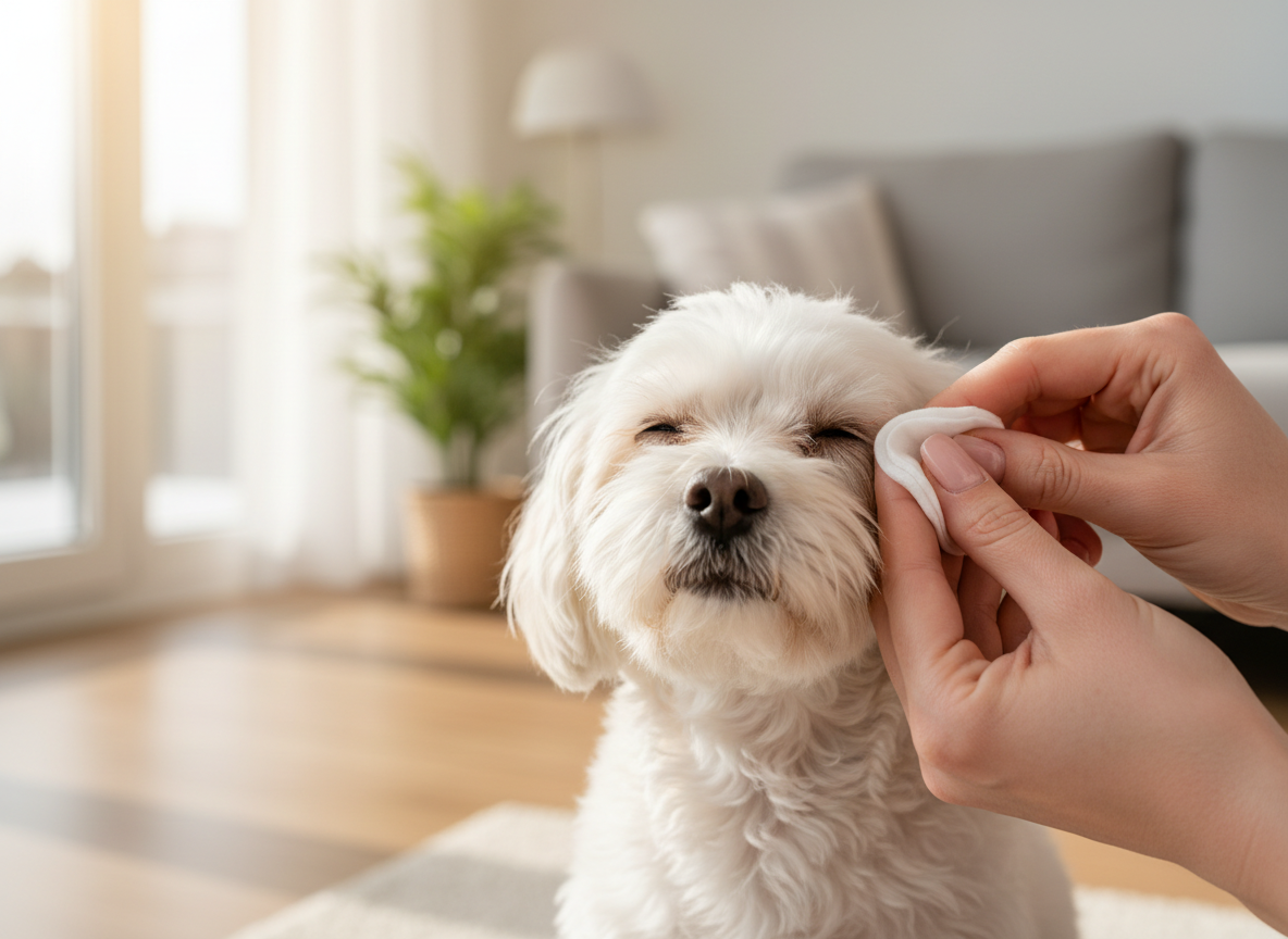 預防狗淚痕清潔護理